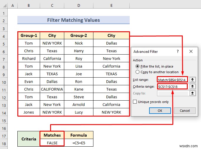 ตัวกรองขั้นสูงที่มีช่วงเกณฑ์ใน Excel (18 แอปพลิเคชัน)