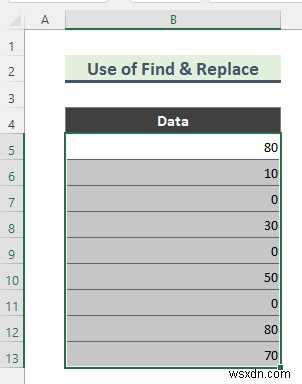 วิธีลบ 0 จาก Excel (7 วิธี)