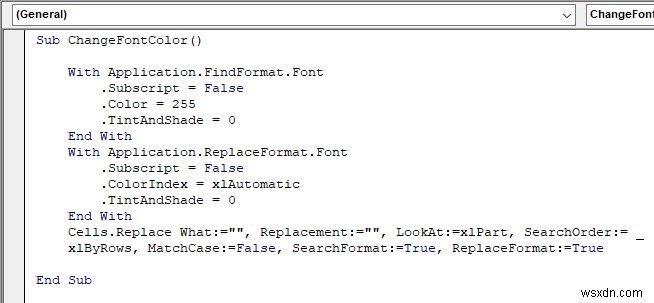 VBA เพื่อตรวจสอบว่าสีฟอนต์เป็นสีแดงหรือไม่ จากนั้นส่งคืนผลลัพธ์ใน Excel