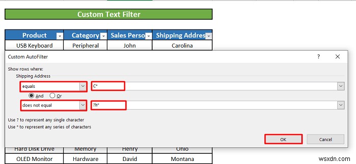 วิธีใช้ตัวกรองข้อความใน Excel (5 ตัวอย่าง)
