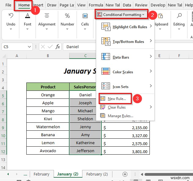 วิธีเปรียบเทียบแผ่นงาน Excel สองแผ่นและไฮไลต์ความแตกต่าง (7 วิธี)