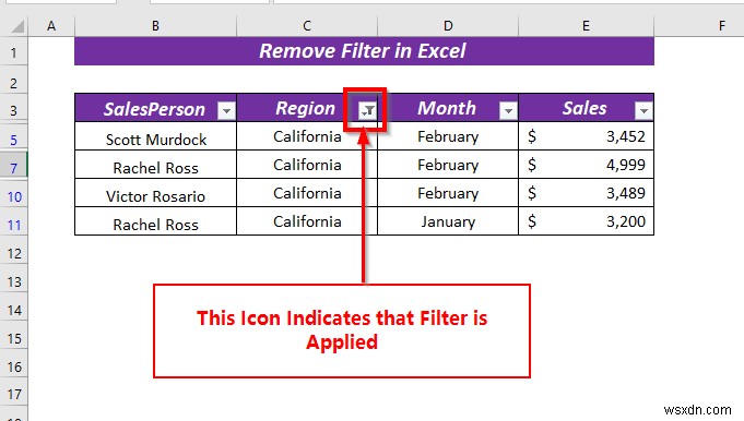Excel में फ़िल्टर कैसे निकालें (5 आसान और त्वरित तरीके)