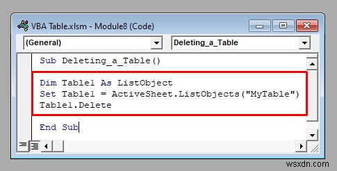 วิธีใช้ตาราง Excel กับ VBA (9 วิธีที่เป็นไปได้)