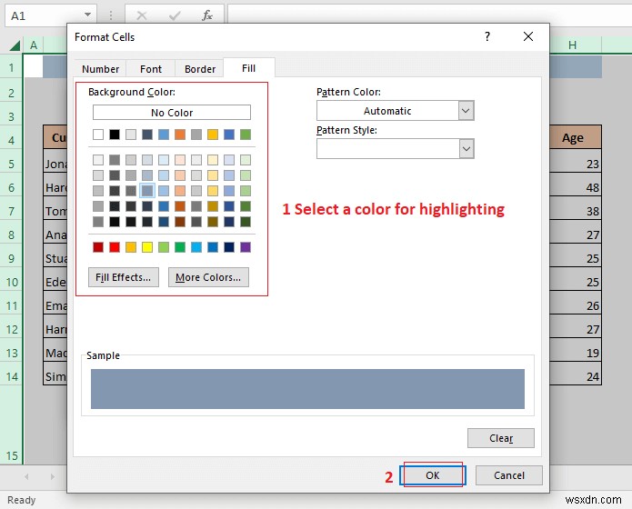 วิธีการเน้นแถวที่ใช้งานอยู่ใน Excel (3 วิธี)