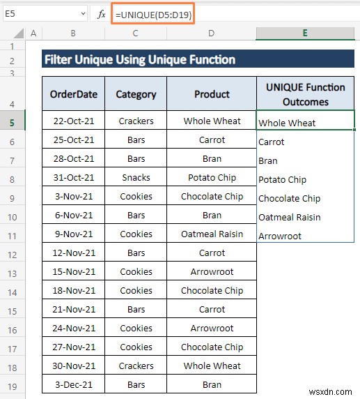 วิธีการกรองค่าที่ไม่ซ้ำใน Excel (8 วิธีง่ายๆ)