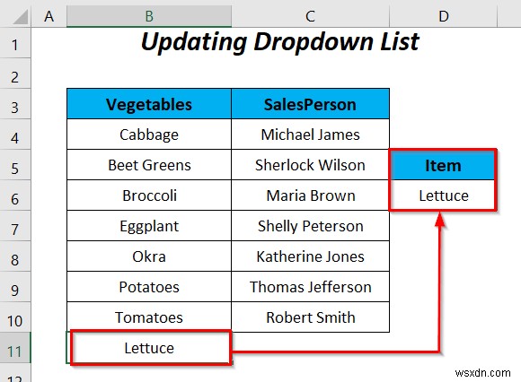 วิธีใช้ช่วงที่มีชื่อสำหรับรายการตรวจสอบข้อมูลด้วย VBA ใน Excel