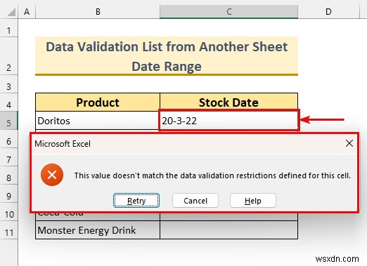 วิธีใช้รายการตรวจสอบข้อมูลจากชีตอื่น (6 วิธี)