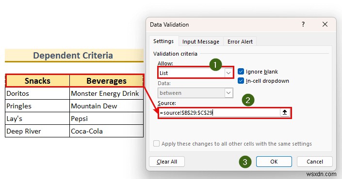 วิธีใช้รายการตรวจสอบข้อมูลจากชีตอื่น (6 วิธี)