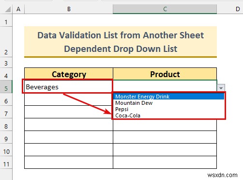 วิธีใช้รายการตรวจสอบข้อมูลจากชีตอื่น (6 วิธี)
