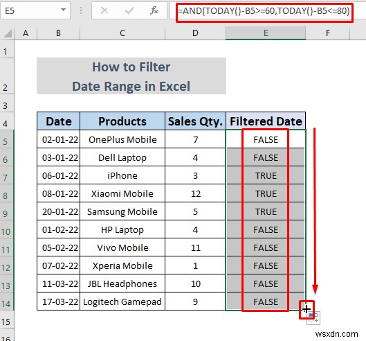 วิธีการกรองช่วงวันที่ใน Excel (5 วิธีง่ายๆ)