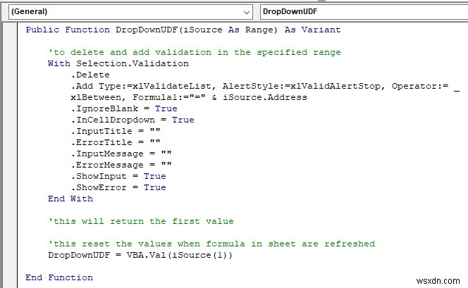 รายการตรวจสอบความถูกต้องของข้อมูลด้วย VBA ใน Excel (7 แอปพลิเคชัน)