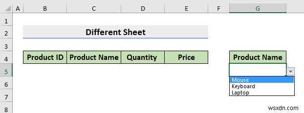 วิธีการเลือกจากเมนูดร็อปดาวน์และดึงข้อมูลจากชีตต่างๆ ใน ​​Excel