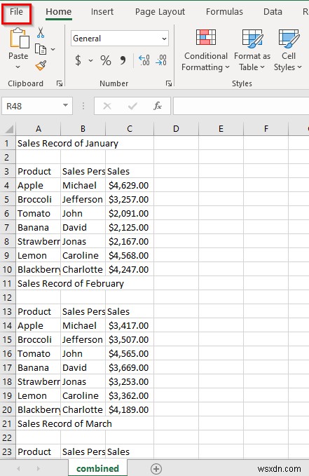 วิธีการรวมไฟล์ Excel เป็นไฟล์เดียวโดยใช้ CMD (4 ขั้นตอน)