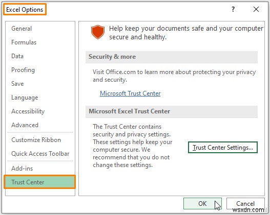 [แก้ไข:] แก้ไขลิงก์ใน Excel ไม่ทำงาน