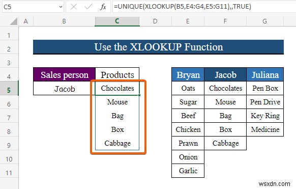 วิธีการเปลี่ยนรายการแบบหล่นลงตามค่าของเซลล์ใน Excel (2 วิธี) 