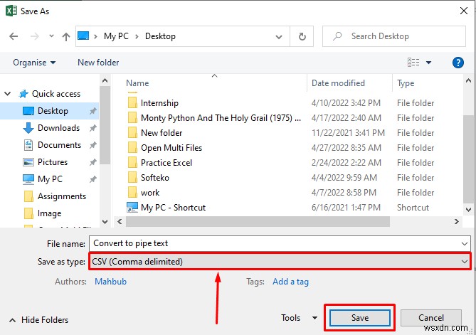 วิธีการแปลง Excel เป็นไฟล์ข้อความด้วยตัวคั่นไพพ์ (2 วิธี)