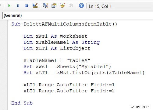 Excel VBA:ลบตัวกรองอัตโนมัติหากมีอยู่ (7 ตัวอย่าง)