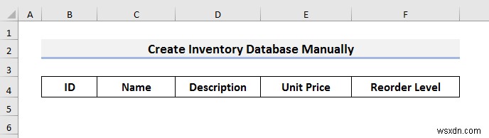 วิธีสร้างฐานข้อมูลสินค้าคงคลังใน Excel (วิธีง่ายๆ 3 วิธี)