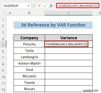วิธีสร้างข้อมูลอ้างอิง 3 มิติใน Excel ด้วยชื่อ (7 วิธีง่ายๆ)