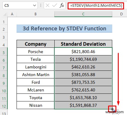 วิธีสร้างข้อมูลอ้างอิง 3 มิติใน Excel ด้วยชื่อ (7 วิธีง่ายๆ)