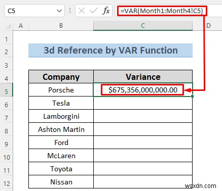 วิธีสร้างข้อมูลอ้างอิง 3 มิติใน Excel ด้วยชื่อ (7 วิธีง่ายๆ)