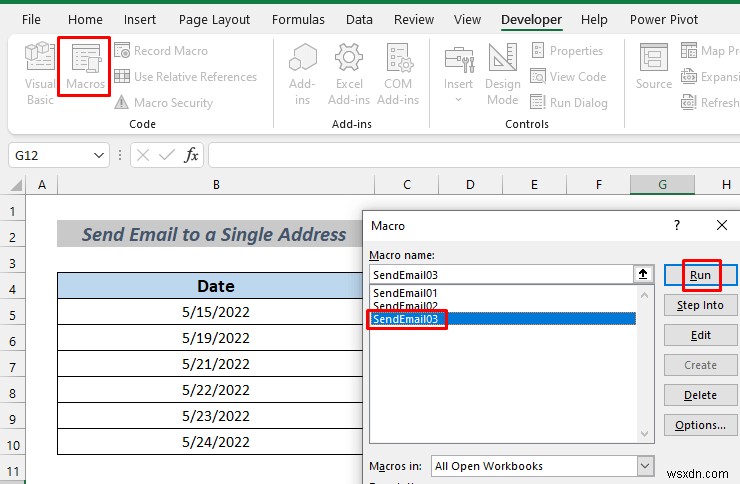 วิธีการส่งอีเมลโดยอัตโนมัติจาก Excel ตามวันที่