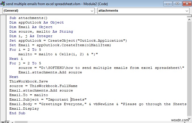 วิธีการส่งอีเมลหลายฉบับจากสเปรดชีต Excel (2 วิธีง่ายๆ)