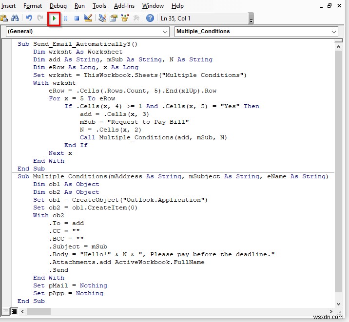 วิธีการส่งอีเมลโดยอัตโนมัติเมื่อตรงตามเงื่อนไขใน Excel