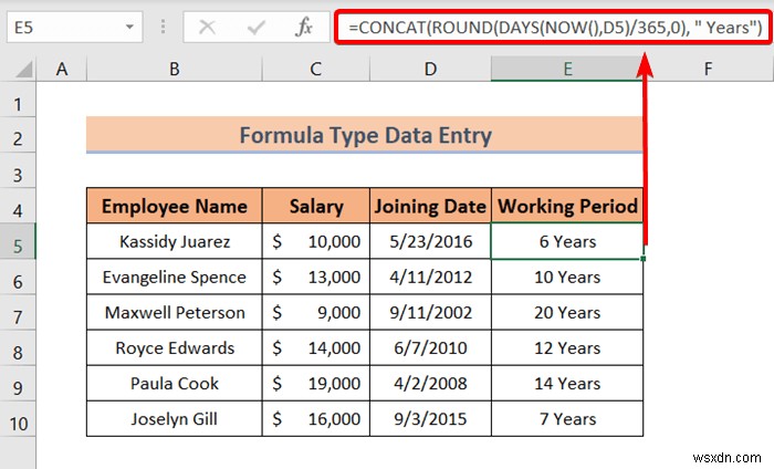 ประเภทของการป้อนข้อมูลใน Excel (ภาพรวมอย่างรวดเร็ว)
