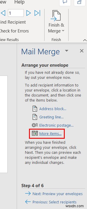 Mail Merge จาก Excel ไปยัง Word Envelopes (2 วิธีง่ายๆ)