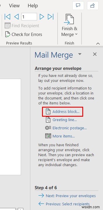 Mail Merge จาก Excel ไปยัง Word Envelopes (2 วิธีง่ายๆ)