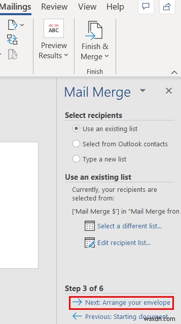 Mail Merge จาก Excel ไปยัง Word Envelopes (2 วิธีง่ายๆ)