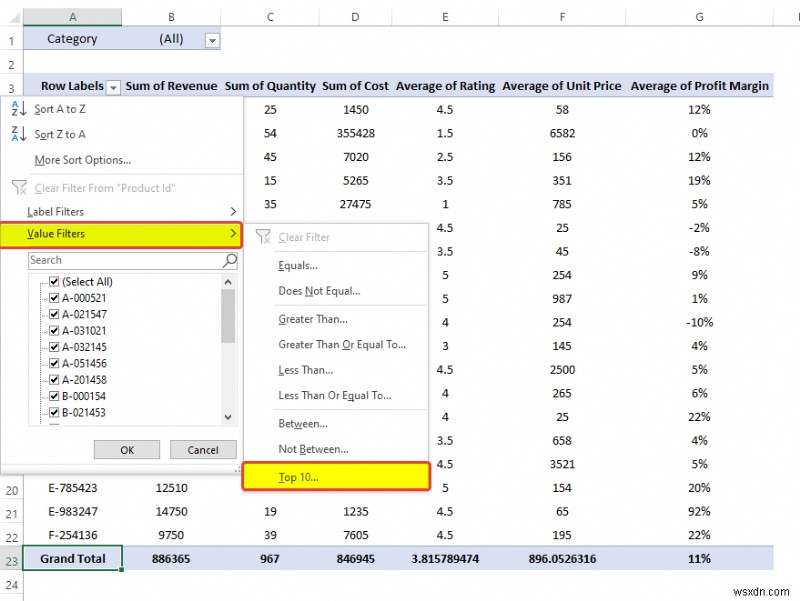 วิธีวิเคราะห์ข้อมูลใน Excel โดยใช้ Pivot Tables (9 ตัวอย่างที่เหมาะสม)