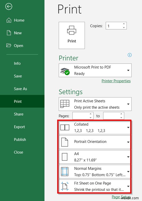 วิธีขยายสเปรดชีต Excel ให้พิมพ์เต็มหน้า (5 วิธีง่ายๆ)