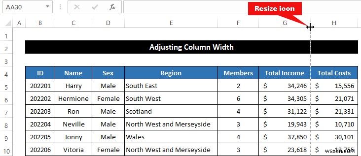 วิธีการจัดคอลัมน์ทั้งหมดในหน้าเดียวใน Excel (5 วิธีง่ายๆ)