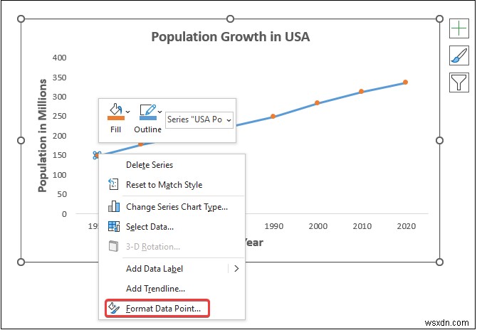 วิธีการเพิ่มตัวทำเครื่องหมายข้อมูลใน Excel (2 ตัวอย่างง่ายๆ)