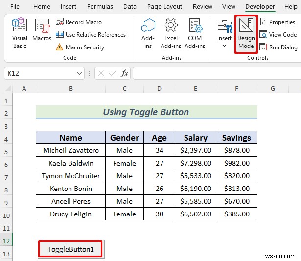 วิธีซ่อนคอลัมน์ด้วยปุ่มใน Excel (วิธีที่เหมาะสม 4 วิธี)