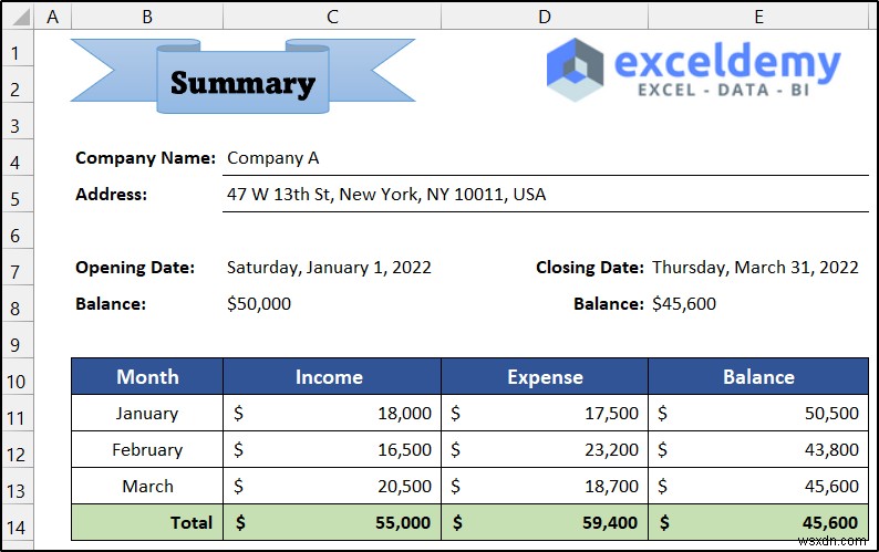 วิธีดูแลสมุดบัญชีแยกประเภทใน Excel (ด้วยขั้นตอนง่ายๆ)