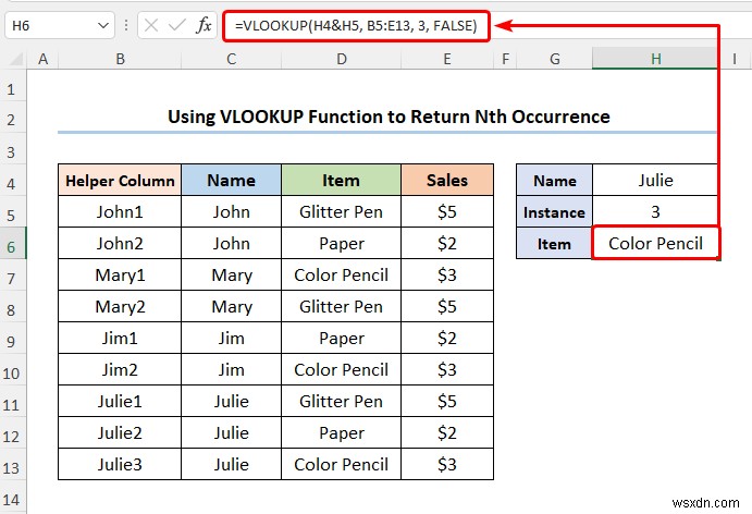 วิธีการแมปข้อมูลโดยใช้ VLOOKUP ใน Excel (4 วิธีด่วน)
