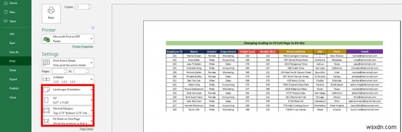 วิธีพิมพ์แผ่นงาน Excel แบบเต็มหน้าในขนาด A4 (5 วิธีง่ายๆ)