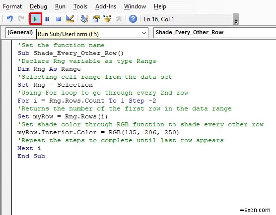 วิธีการแรเงาทุกแถวใน Excel (3 วิธี)