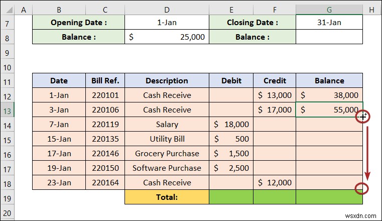 วิธีการสร้างบัญชีแยกประเภทใน Excel (ด้วยขั้นตอนง่ายๆ)