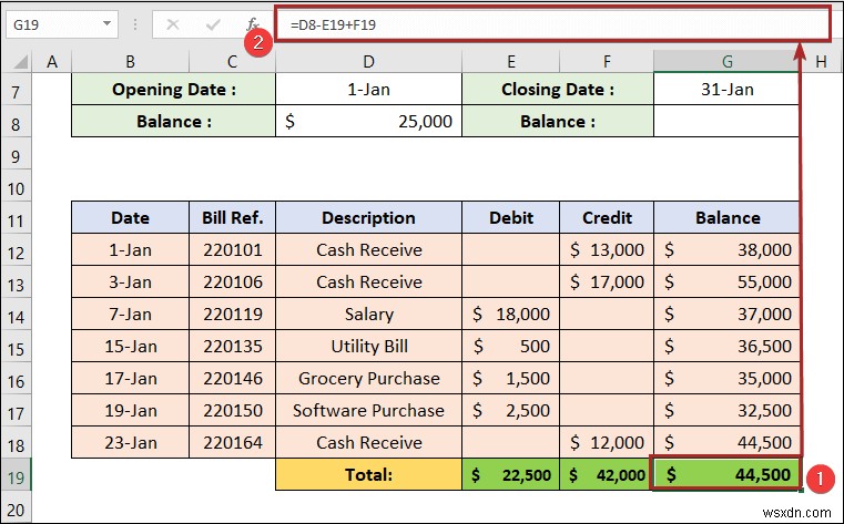 วิธีการสร้างบัญชีแยกประเภทใน Excel (ด้วยขั้นตอนง่ายๆ)