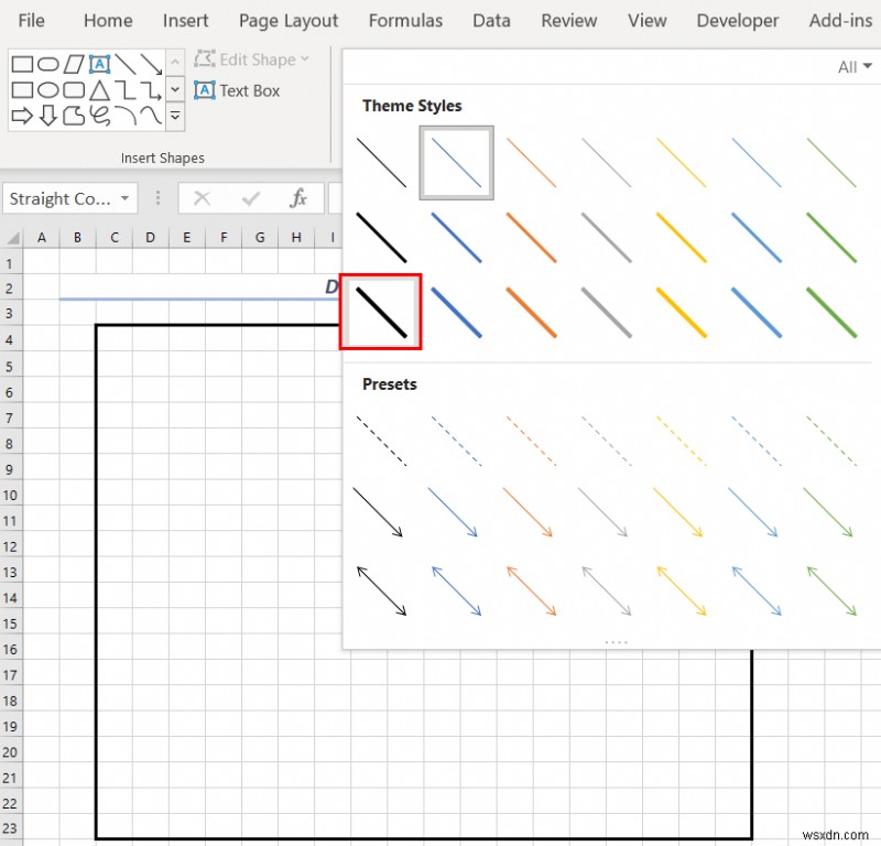 วิธีการวาดแบบวิศวกรรมใน Excel (2 ตัวอย่างที่เหมาะสม)