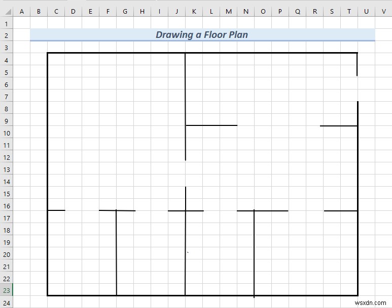 วิธีการวาดแบบวิศวกรรมใน Excel (2 ตัวอย่างที่เหมาะสม)