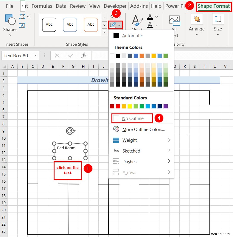 วิธีการวาดแบบวิศวกรรมใน Excel (2 ตัวอย่างที่เหมาะสม)