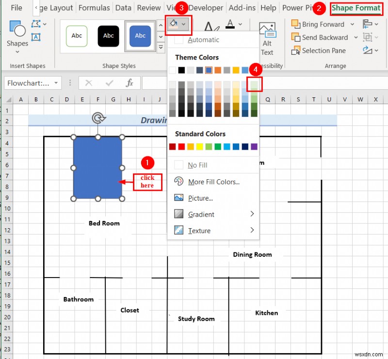 วิธีการวาดแบบวิศวกรรมใน Excel (2 ตัวอย่างที่เหมาะสม)