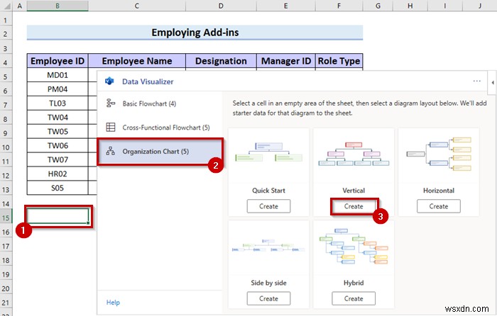 วิธีการสร้างแผนภูมิลำดับชั้นใน Excel (3 วิธีง่ายๆ)