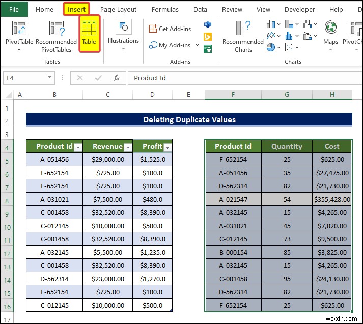 วิธีสร้างความสัมพันธ์ใน Excel ด้วยค่าที่ซ้ำกัน