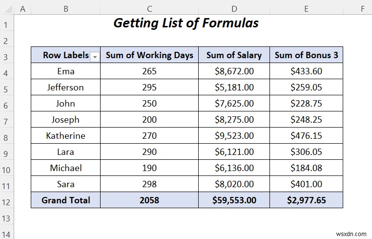 วิธีสร้างฟิลด์ที่คำนวณในรูปแบบข้อมูลตารางสาระสำคัญ